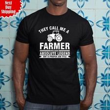 They Call Me A Farmer T-Shirt Printed Tractor Farming Funny Gift 100% Cotton Top