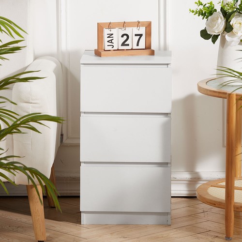 Wooden nightstand white - wooden,