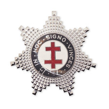 KT Masonic Knights Templar Preceptor Star Breast Jewel - New