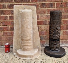 Tiki Statue Two Faced Latex Rubber Mould And Fibreglass Case
