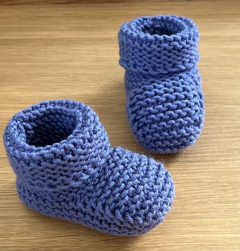 Baby knit booties knitting - baby,