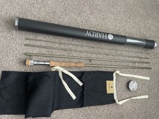 Hardy Fly Rod, Demon sintrix 330 , 6 Weight, Gold Colour, With Bag and Tube,