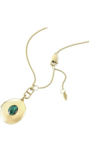 Fossil locket necklace - ,