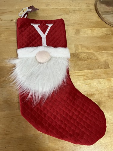 Red christmas gonk stocking - christmas,
