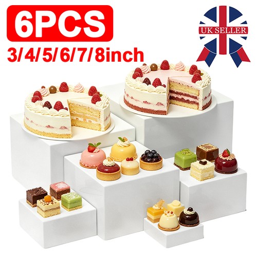 6pcs acrylic buffet riser food - 6pcs,