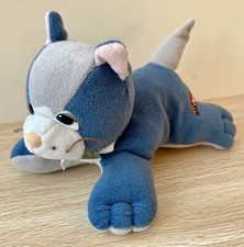 Hornby Pound Puppies Purrie Kitten Cat Blue/Grey Rare 1984 Soft Toy Plush Korea
