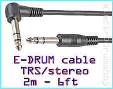 Roland Yamaha Alesis stereo e drum cable lead TRS connect 2m 6ft NEW multiples