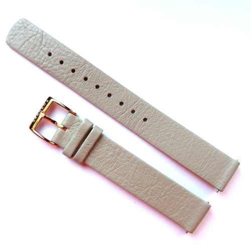 Watch band leather beige - band,