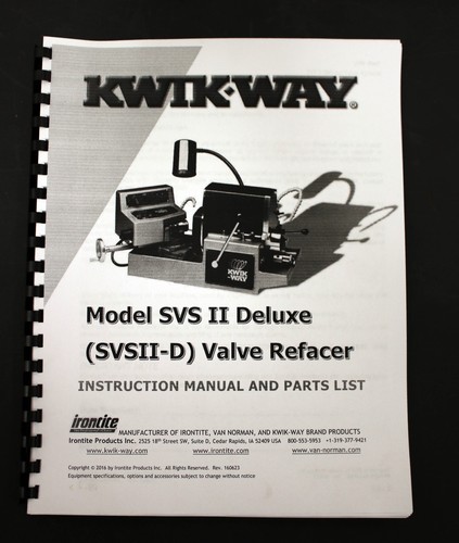 Kwik way model svsii valve - kwik-way, svsii-d