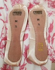 Freed of London Pink Satin Aspire Ballet Shoes Adult Ballerina Size 7.5