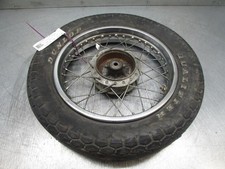 Kawasaki KZ250 D Ltd Single Cylinder 16" Rear Wheel Assembly Spoked Drum Type 