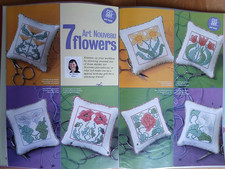 Art Nouveau Flowers 7 Designs