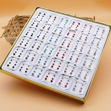 6pcs Rhinestone Stud Earrings Pair – Crystal Fashion Jewellery Women’s