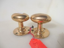 Victorian brass door knobs - brass,