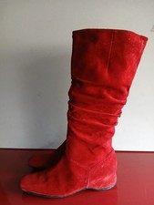 Jolly Women's Red Suede Pull
