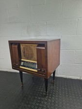 Vintage Wooden Case Valve Radio, Retro Project, Mid-Century 