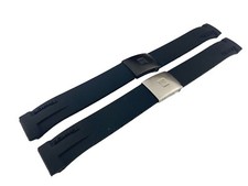 21mm Black Rubber Silicone