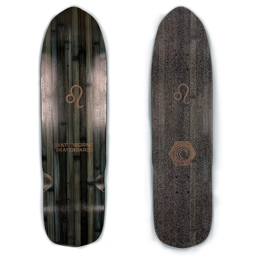 Leo black bamboo surfskate - black,
