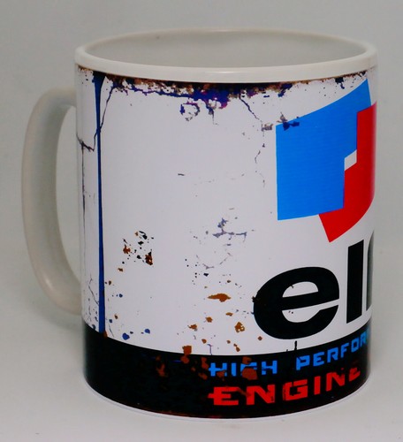 Elf engine oil - oil, mug