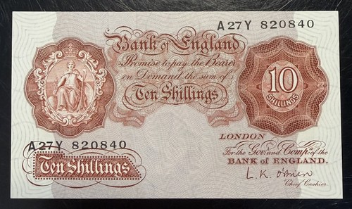 Ten shillings note - shillings,