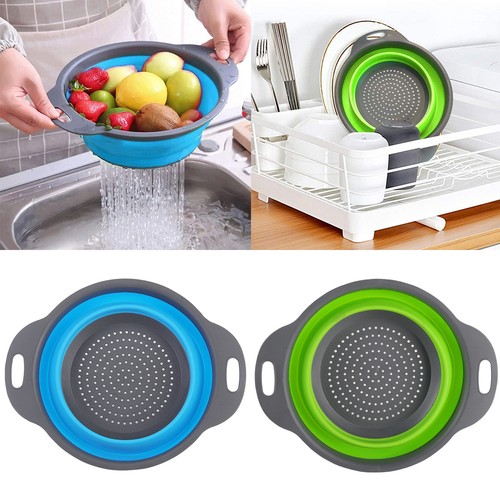 Silicone collapsible colander - silicone,