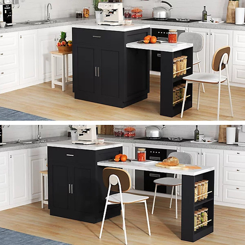 Kitchen island dining table - dining,