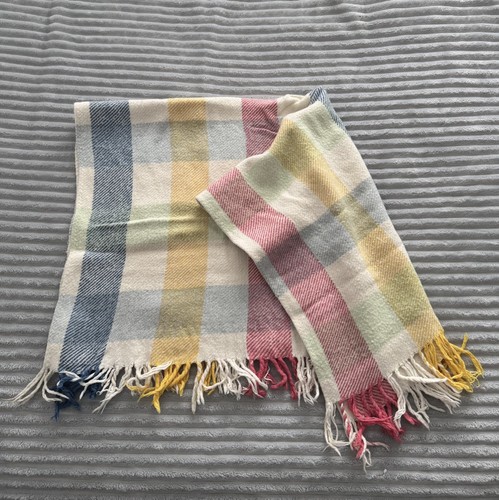 Vintage baby blanket - blanket, fringed