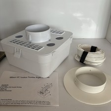 Indoor Tumble Dryer Vent Kit - 100mm (4") White And Untested