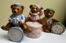 3 x vintage TEDDY BEAR