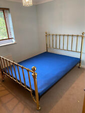Antique king size brass bed