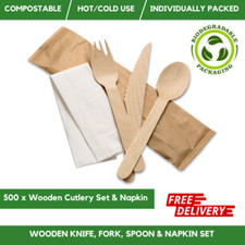 Disposable Wooden Cutlery Set