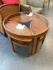 Nathan Trinity Mid Century Coffee Table with 3 nested Teak Tables @tfur