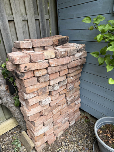 Reclaimed red rough bricks - reclaimed,