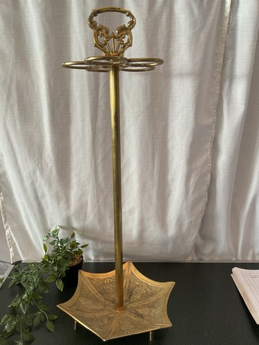 Vintage brass stick - vintage, stand