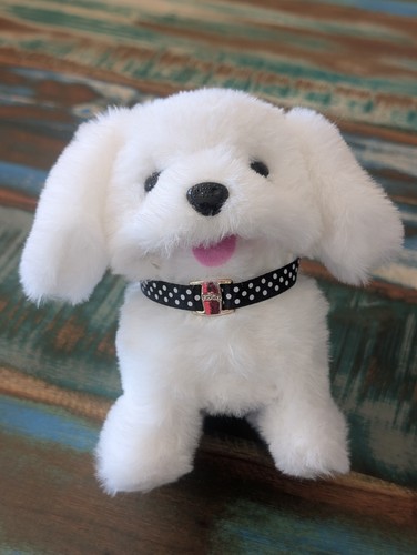 Puppy dog plushie white toy - dog,,
