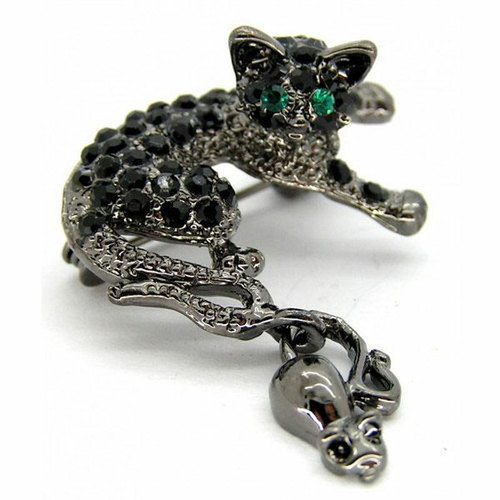 Cat and mouse - and, black