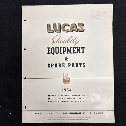 Morris riley wolseley lucas - wolseley,