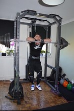 BodyMax Heavy Power Rack Squat Cage + High/Low Cable + Attachments