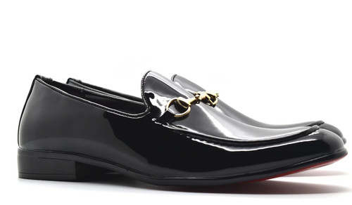 Mens patent shiny formal dress - shiny,