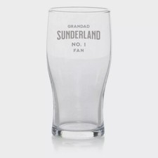 Sunderland No. 1 Fan, Personalised Pint Glass, , Free P&P