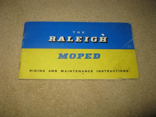 Raleigh moped riding - riding, and