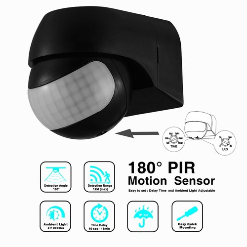 Ip44 outdoor wall mounted pir - wall,