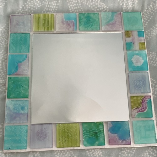 Square framed mosaic tile - mosaic,
