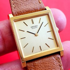 Seiko tank watch gold colour - watch,