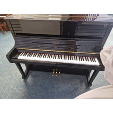 Ex-Lease Essex EUP-123 Upright Piano Polished Ebony | E142947C | Leyland Store