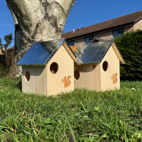 Wooden squirrel nest - box, house