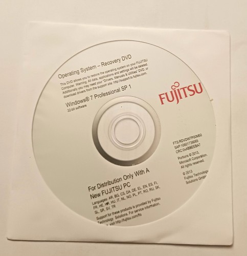 Fujitsu windows pro bit - 7, 32-bit