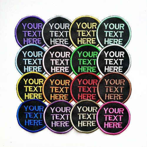 Personalised embroidered text - embroidered,