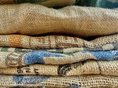 Random coffee bean - coffee, sacks