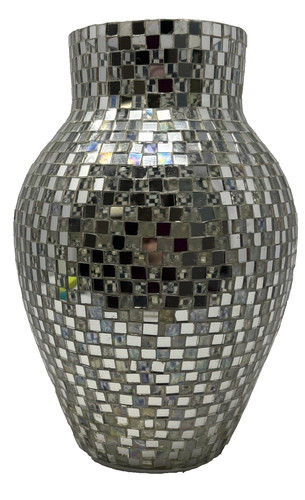 Silver mirrored mosaic - mosaic, glass